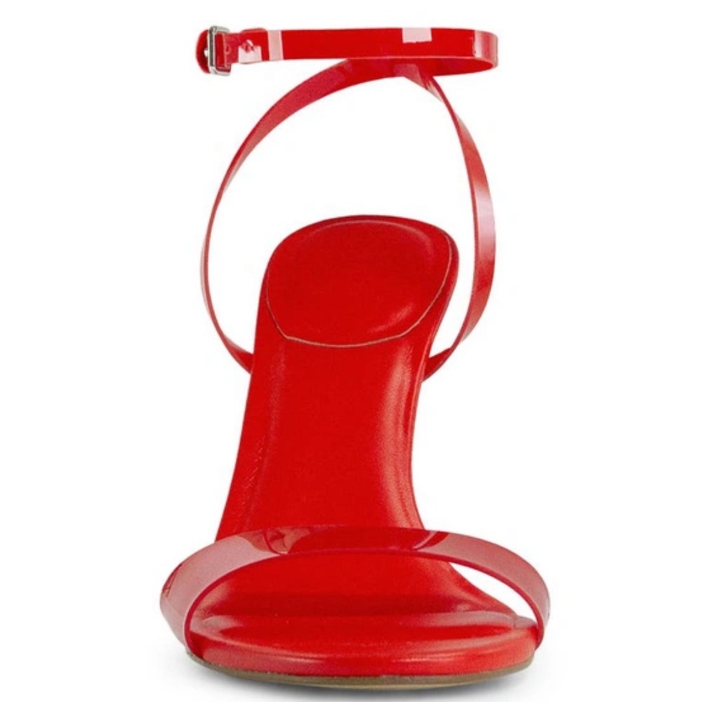 Marc Fisher Calisty Red Strappy Heeled Sandal - Picture 4 of 9